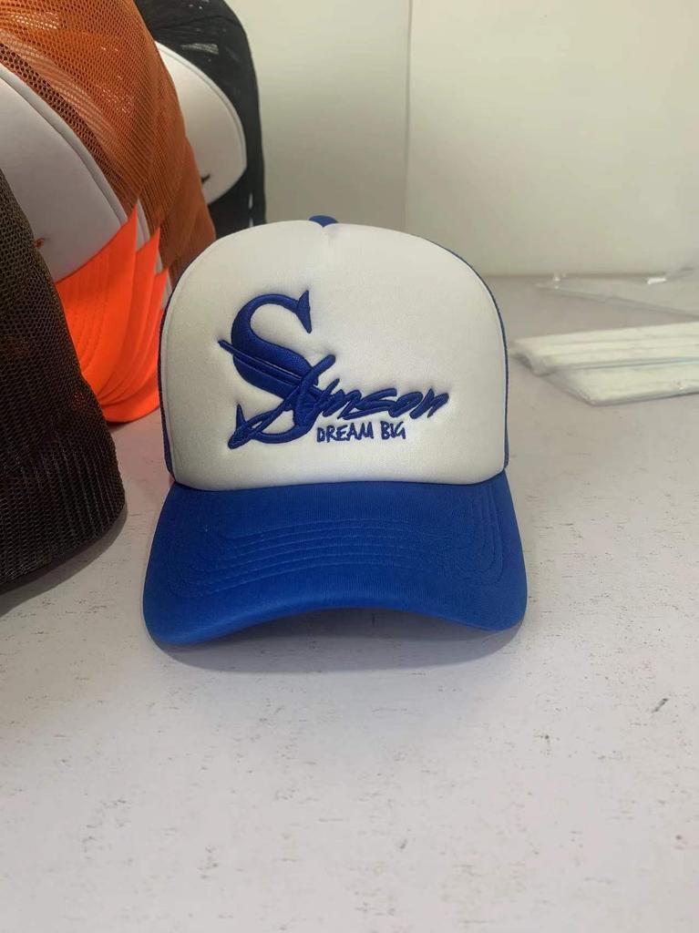 Promotional Trucker Caps Printing LOGO Front Material Polyester with Sponge,back Mesh Snapback Trucker Cap