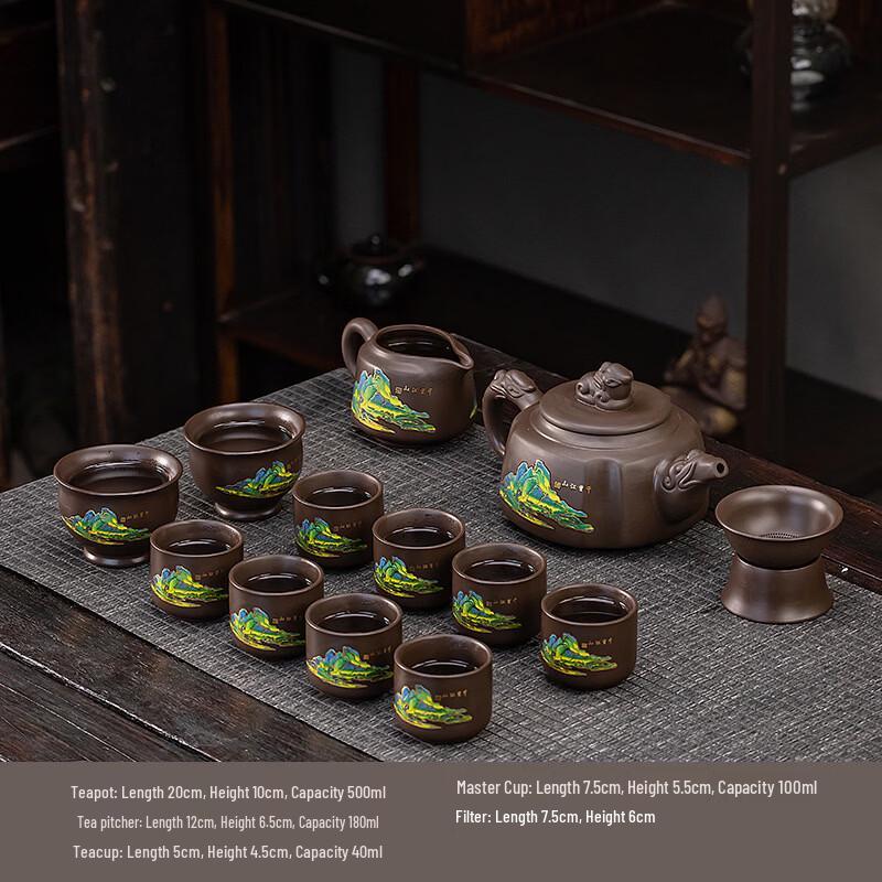 Heat-Activated Color-Changing Ceramic Tea Set