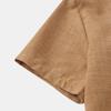 Men Stand Collar Half Placket Chest Pocket Short Sleeve Cotton Linen Shirt Solid Loose Breathable Casual Summer Blouse
