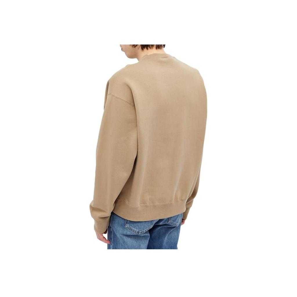 Nike Solid Color Crew Neck Loose Fit Long Sleeve Sweatshirt Men Tops Light-Brown CV0554-247