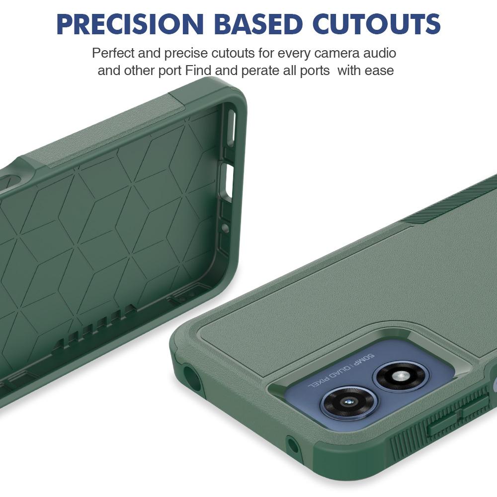 New TPU/PC Case for Motorola Moto G Play 2024 / G Play 2023 Shockproof Phone Cover Armor Shell Dual Layer Protection Funda Capa