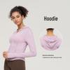 Women's Hooded Yoga Jacket - Quick-Drying, Breathable, Nude Feel, Long Sleeve Fitness Top