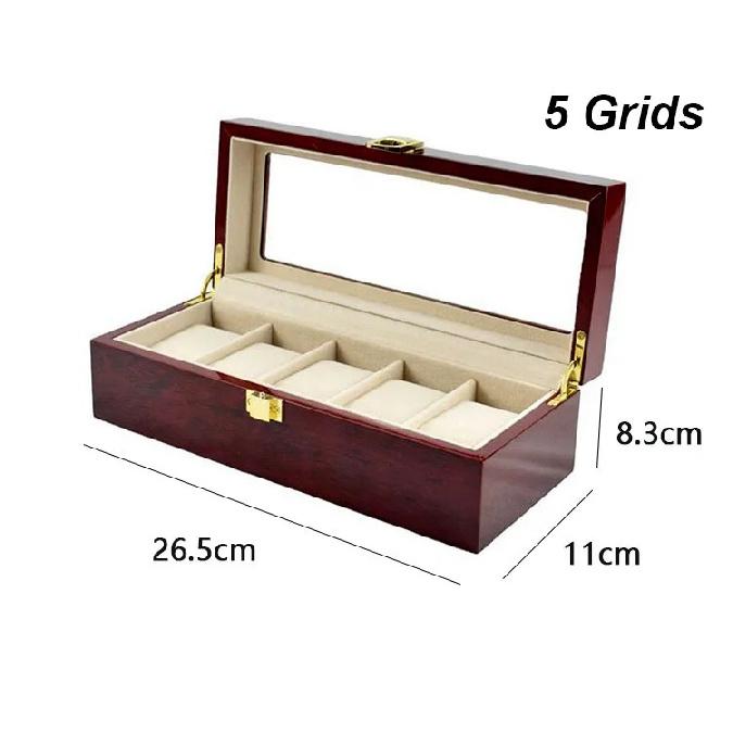WellZone Style Chinois Bois 2/3/5/6/10/12 Positions Luxe Boîte à Montres Organiseurs Coffret Support Bois Boîtes Cadeau de Fête