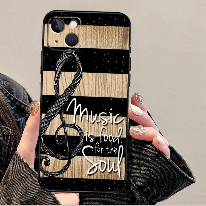 Music Note Musical Treble Clef Case For iPhone 12 13 Mini 11 14 Pro Max XS X XR Plus 15 16 Pro Max Cover