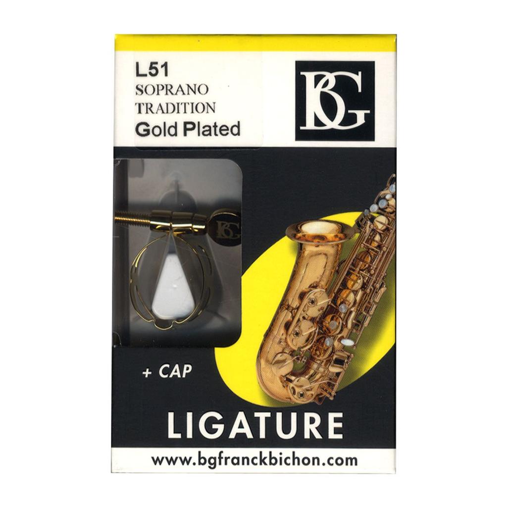 BG Soprano Saxophone Ligature Gold Plated L51