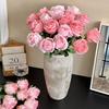 Artificial Rose Flower, Long Stem Fake Silk Roses for DIY Bridal Bouquet, Wedding Party Centerpiece, Home Table Decor