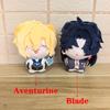 10cm Big Head Cute Honkai Star Rail Smile Aventurine and Blade Cartoon Plush Toys Anime Game Character Plushie Doll Bag Keychain