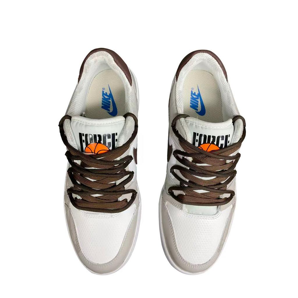 Nike Full Force Tower Rabbit Coexistence Low top Skateboard Shoes Men's Gray Brown HJ3485-121(Team880-)