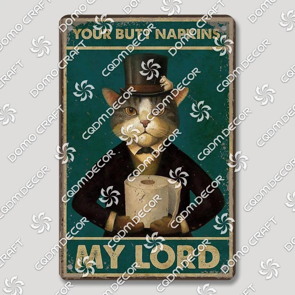 Vintage Retro Metal Tin Signs  Cute Owl Pig Cat and Funny WC Posters for Bathroom Mall BBQ Cafe Bar Pub Wall Decor