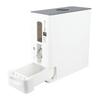 Distributeur de riz 6 kg Tiroir de distribution automatique de riz Boîte de stockage intelligente pour grains ménagers pour haricots céréales Blanc