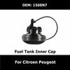 1508N7 9687552880 Fuel Tank Inner Cap Gas Oil Filler Cover For Citroen C3 C5 C6 For Peugeot 301 308 408 508 2008 3008 RCZ