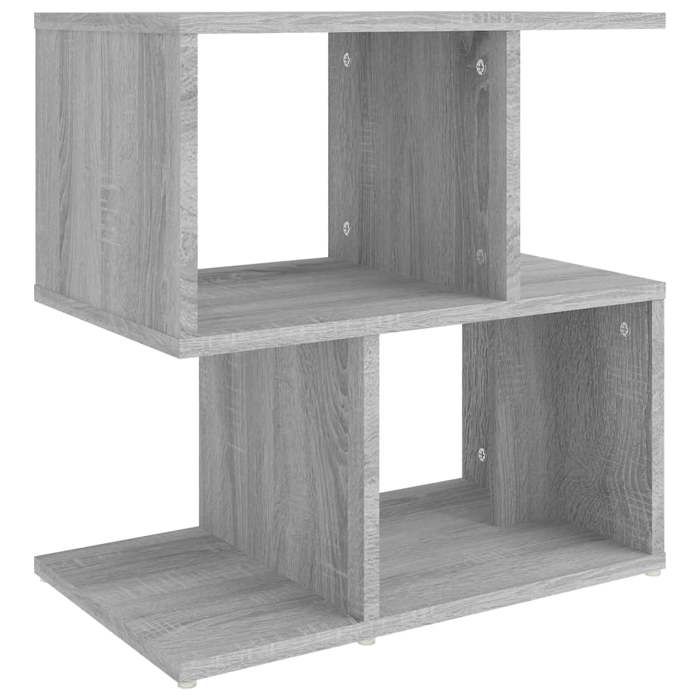 Table de chevet - Sonoma - Sonoma gris - Bois d'ingénierie résistant à l'humidité - 50 x 30 x 51,5 cm