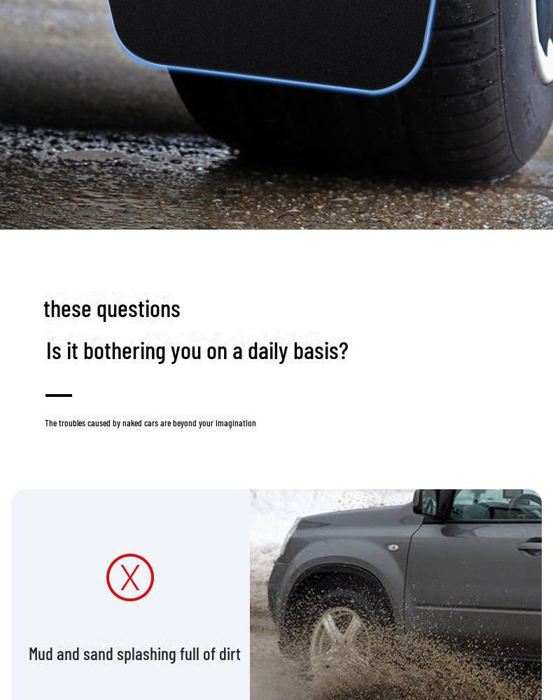 Accesorii pentru modificarea mașinii Tesla Model Y3 TPE pentru apărătoare scurte