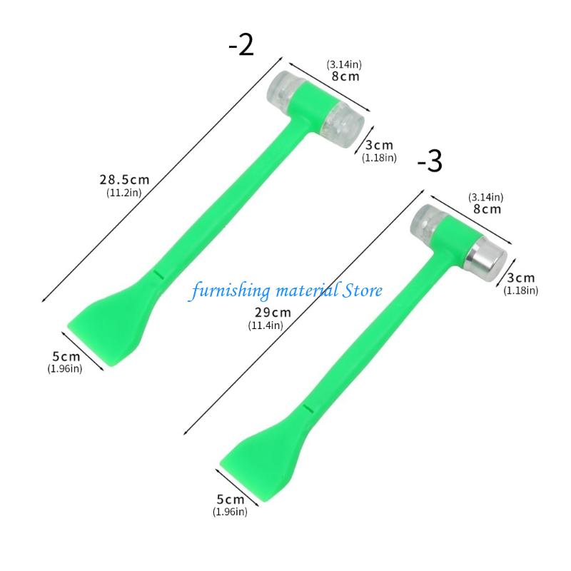 Y5GD Double Head Rubber Hammer Mallets Multipurpose Double Side Lightweight Mallets Soft Hammer for Home Decorations