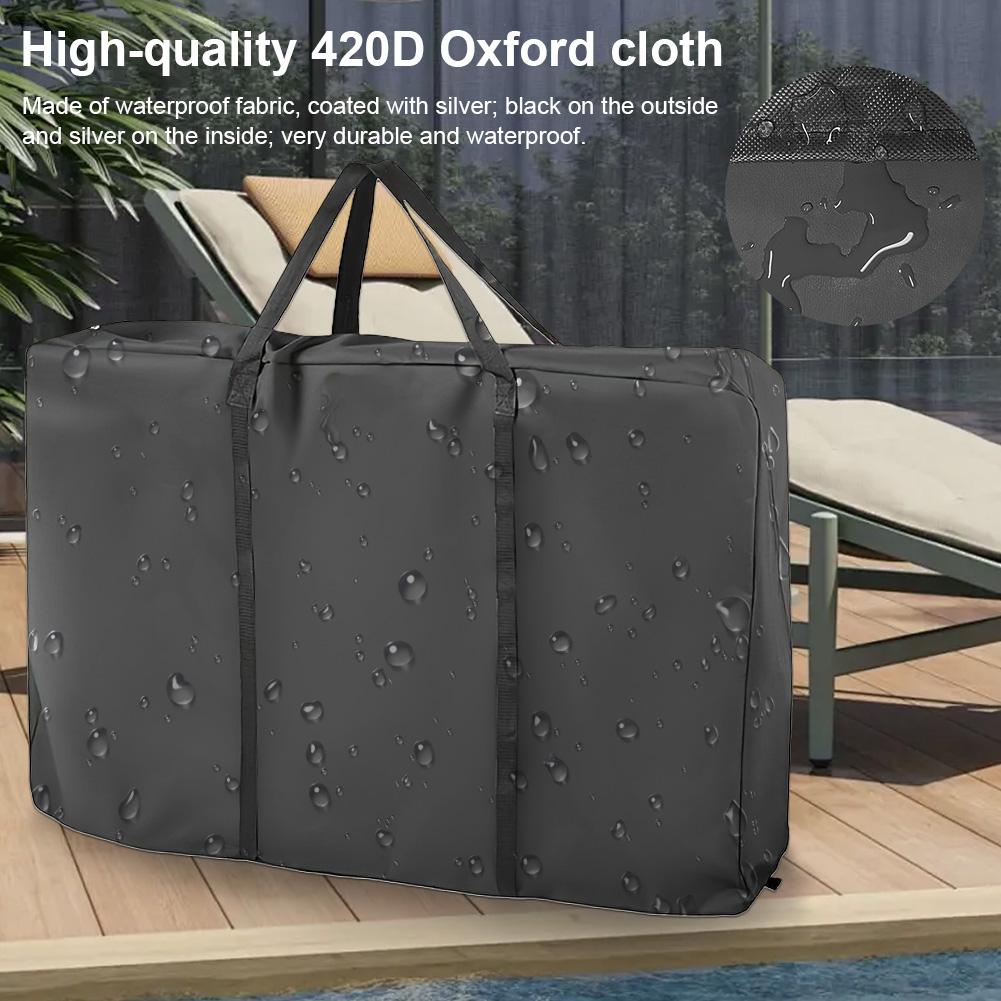 Foldable Wheelchair Bag Wear Resist Oxford Cloth Storage Bag Large Capacity Wheelchair Protective Cover for Folding Furniture