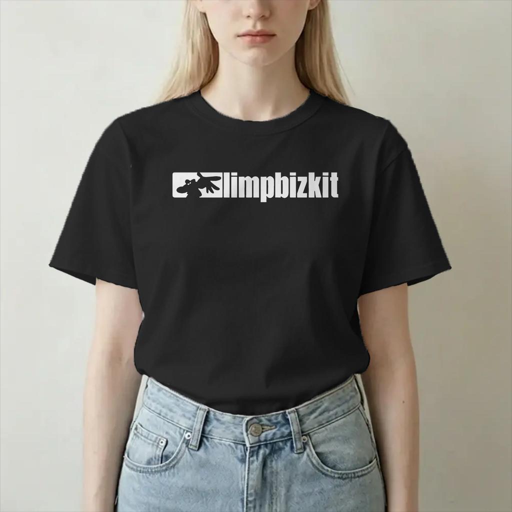 Vintage Logo Limp Bizkit Tshirt For Unisex Unisex Crewneck Pure Cotton T Shirt Rap Rock Short Sleeve Tee Shirt Graphic Clothes