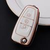 Key Case for Ford 2013-2019 Kuga & 2012-2018 Focus with Gold Trim
