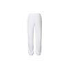 Nike Logo Print Cuffed Fleece Casual Pants Women Bottoms White DO6956-100