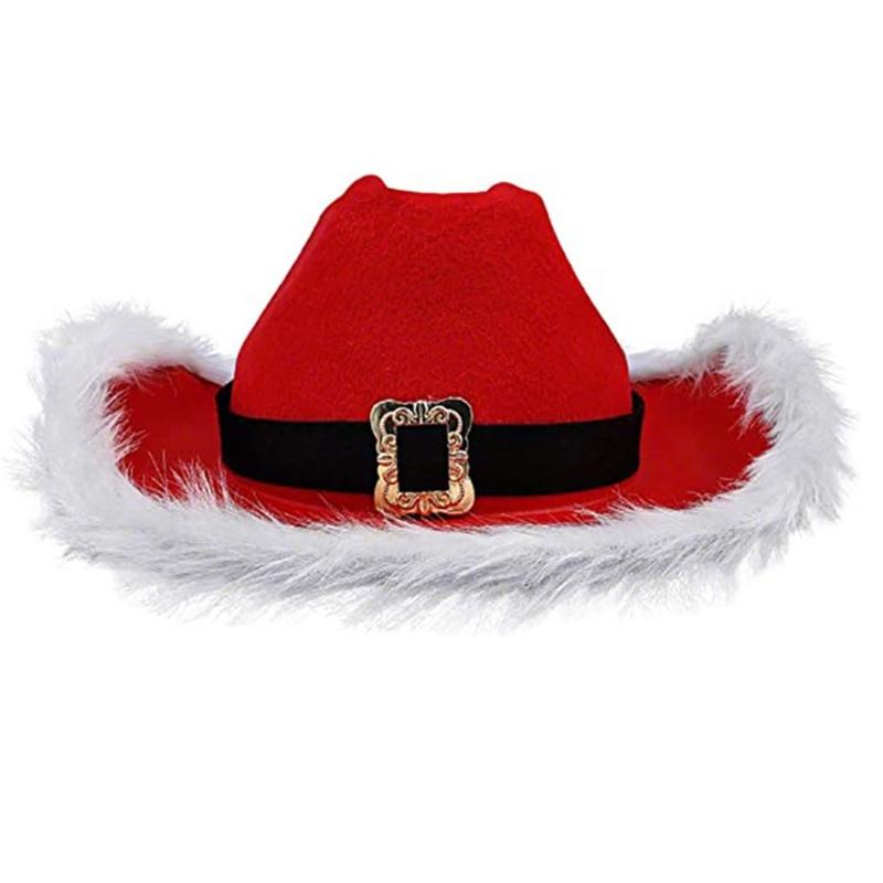 Christmas Party Hats Cowboy Hat for Womens Western Hat Cowboy Hat with Feathers Cowboy Costume Dress Up