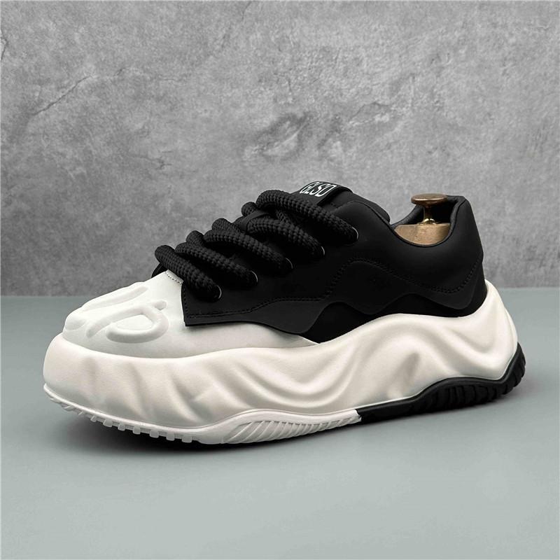 Fashion New Designer Men's Comfort Two Tone Mixed Patchwork All Match Causal Shoes Flats Male Sports Walking Sneakers Zapatos Hombre