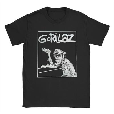 Music Band Gorillazs Punk Rock Print T-Shirt Summer  Leisure T-Shirts Men's Cotton Breathable 4XL 5XL 6XL Tees Short Sleeve Tops