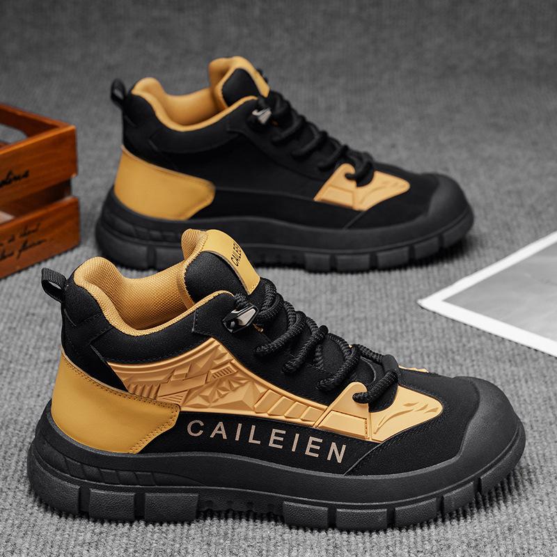 

Martin boots men s shoes high-top autumn British retro outdoor hiking shoes non-slip wear-resistant shoes short boots labor insurance shoes 44