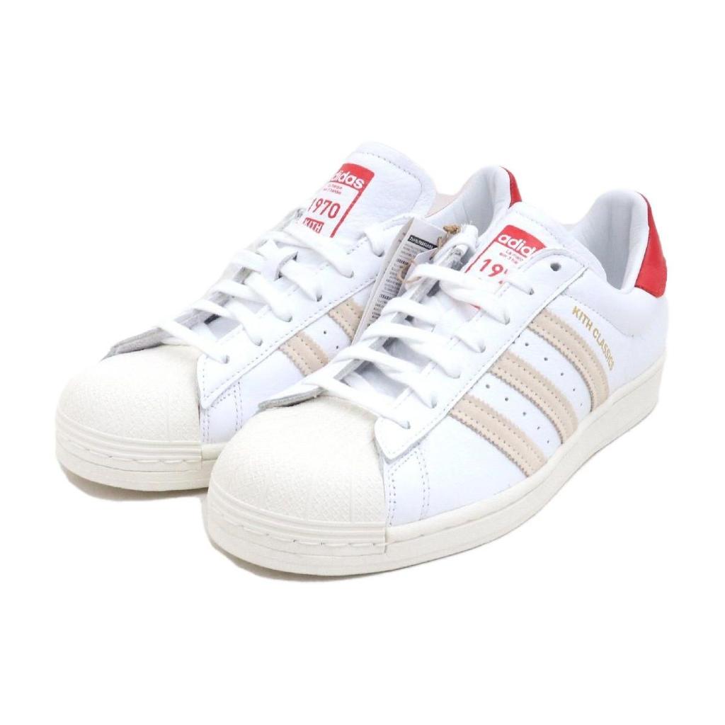 Kith x Adidas Superstar Classics Program - White Red Unisex Sneakers GY2543
