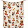1Pc  Cute Jungle Animal Print Flannel Throw Blanket For Kids Baby Nursery Bedroom Decor