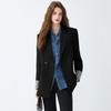 2025 Women's Autumn/Winter Mid-Length Salt-Style Formal Suit Coat for Receptionist/Workplace Wear
