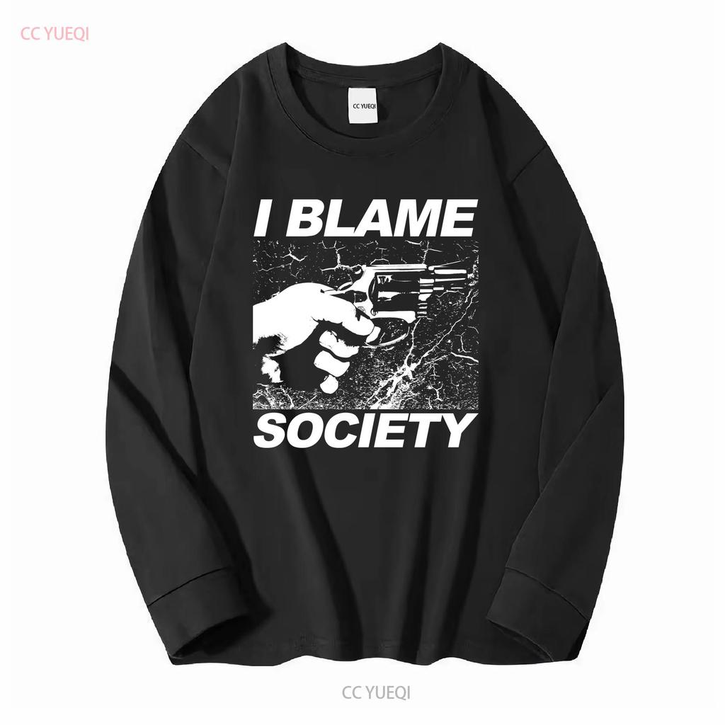 I Blame Society T Shirt Totally Fu Ked Up Gregg Araki Cult Film 90s Goth  Vintage Washed Slightly Streetwear Unisex Graphic