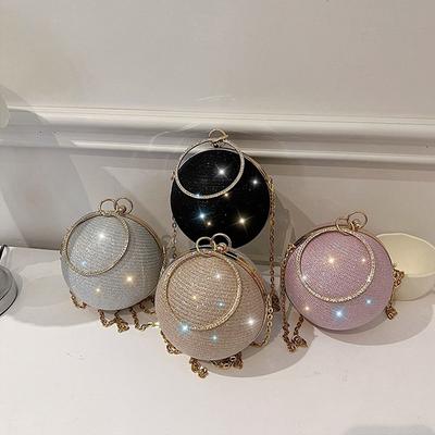 Glitter Evening Banquet Bag Rhinestone Ladies Clutch Bag Portable Ball  Handbag  Party