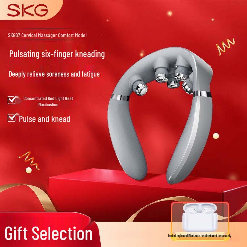 SKG G7 Pro Neck Massager & Bluetooth Earphones