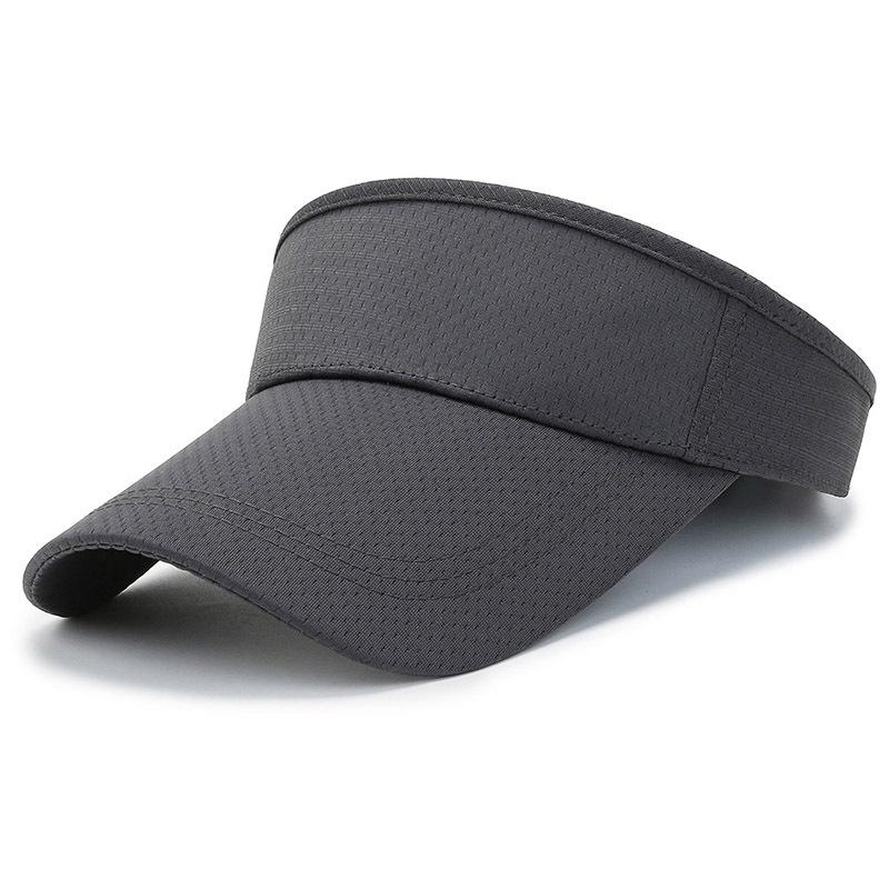 Light plate solid color empty top sun hat women's summer outdoor sports running quick-drying topless cap cap men