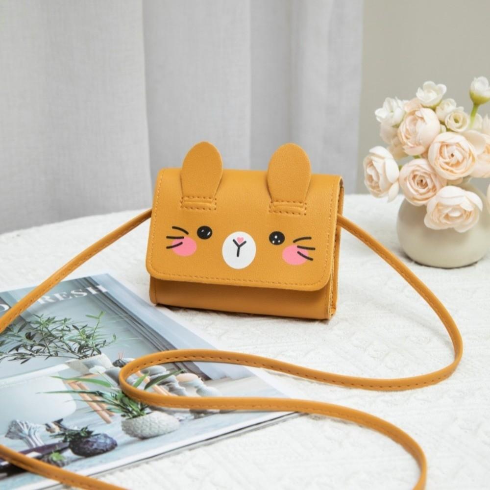 Portable Easter Rabbit Crossbody Bag Adorable Kids Coin Purse Children's Mini Handbags  Dress-Up