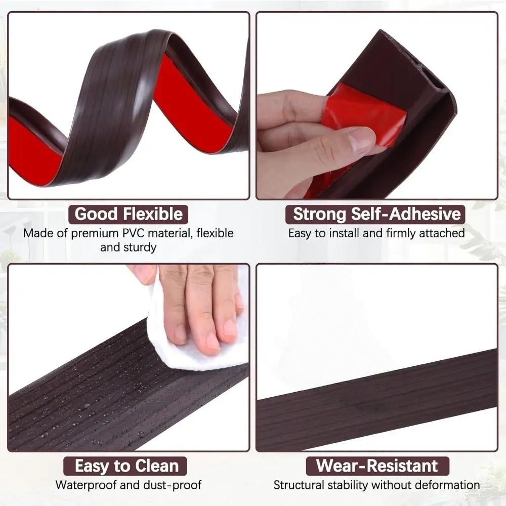 1 szt. 1 m 7 cm x 2 cm Listwa przejściowa podłogowa PVC Rampa progowa drzwiowa Listwa krawędziowa drzwiowa Listwa wykończeniowa krawędzi podłogi Próg do podłogi z płytek dywanowych