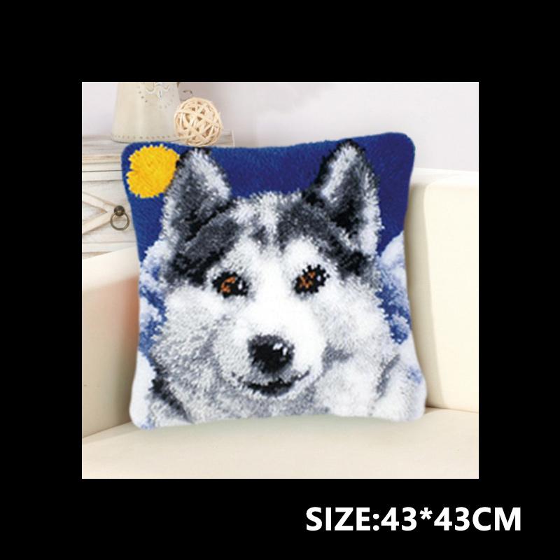 

Набор пейзажей Защелка для подушки Вышивка Закат Животное Коврики Наборы Сделай сам Вышивка крестом Рукоделие Крючок для вязания крючком Вышивка для валяния