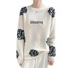High-End Camellia Cashmere Silk Sweater - Women's Autumn/Winter, Slimming and Elegant.