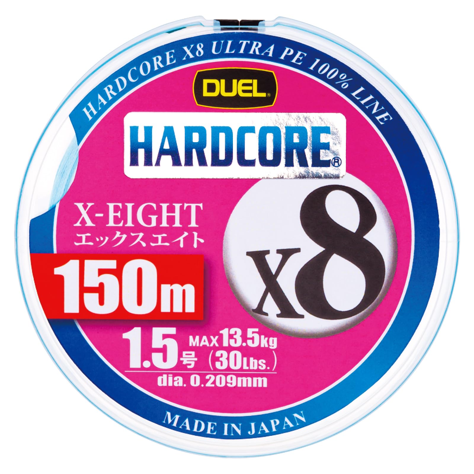 DUEL HARDCORE PE Line HARDCORE X8 150m MB Milky Blue 1.5 1.5 H3298-MB