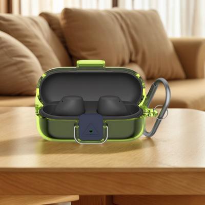 Coque Transparente en TPU pour Sony WF-C510 Coque de Protection Anti-Chute avec Mousqueton Coque de Protection pour Écouteurs Bluetooth Sans Fil