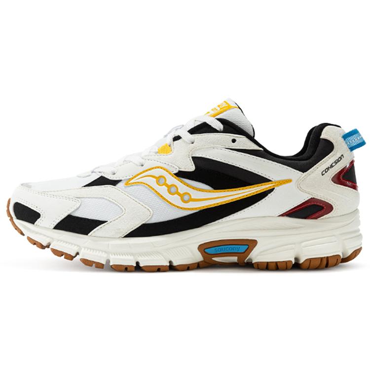 

Saucony Cohesion 9 Comfortable Mesh, Textile Low top Running Shoes Men s White Black S28167-6 41