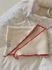 Korean simple hook edge scarf women's autumn and winter retro warm scarf versatile soft waxy atmosphere shawl triangle scarf