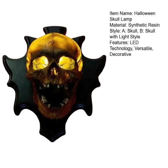 LED Halloween Skull Lamp Energy-Saving LED Bulb Technology Halloween Skeleton Night Light Bedroom Living Room Decor