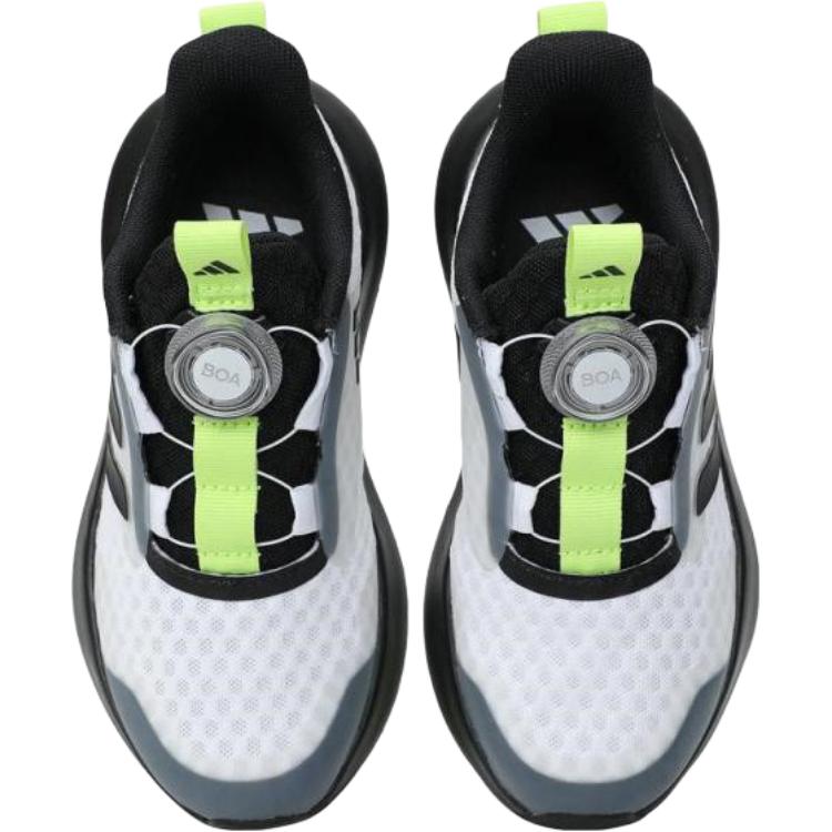 Adidas Fortarun 3.0 Boa Lightweight Durable Low-Top Running Shoes Kids Sneakers White Black JP5804