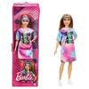 Brunette Barbie Fashionista Doll with Tie Dye and Fashion Accessories (mattel Grb51)