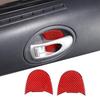 Red Carbon Fiber Inner Door Bowl Trim Panel For Mitsubishi ECLIPSE 2006-2011