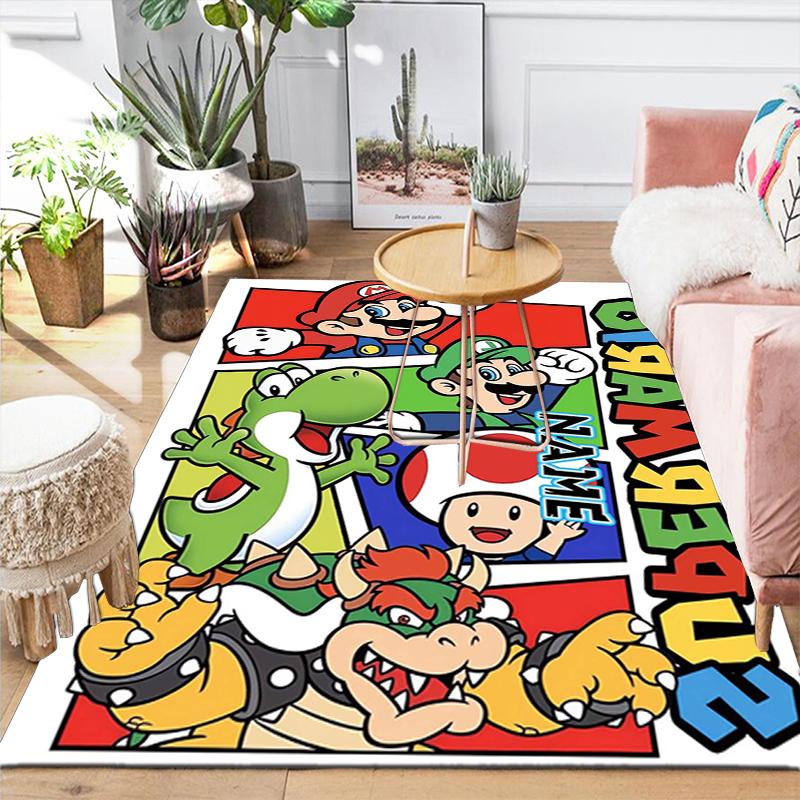 Custom 1Pc Mario Kart Adventure Rug Office Carpet Indoor Outdoor Entrance Doormat Nonslip Soft And Comfortable Living Room D2915173