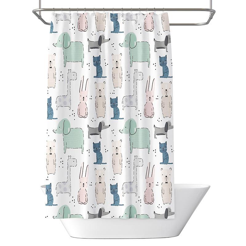 Koupelna zesílená vodotěsná záclona odolná proti plísním sprchový závěs Sprchový oddíl Závěs Sprchový závěs Koupelnový závěs Bez perforace