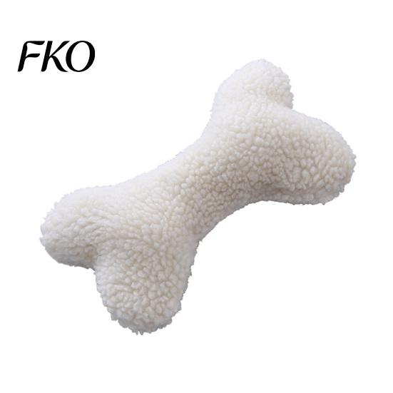 Sound Producing Dog Toy Plush Squeaky Bone Toy, Soft Lamb Wool Chewing with Built-in Sound, Washable Interactive Fetch Chew for Small Medium