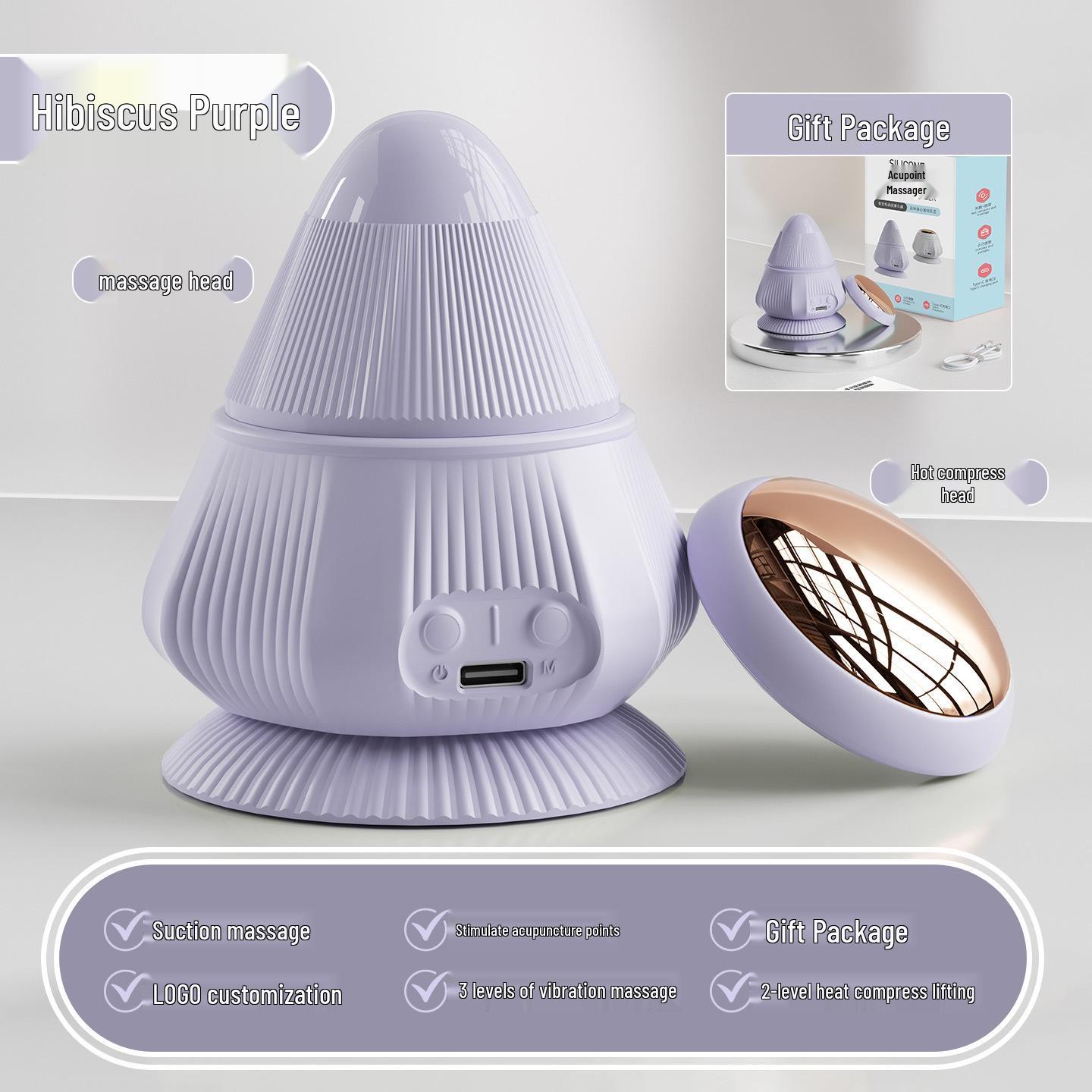 

Electric Multi-Head Silicone Massager for Muscle Relaxation: Home Use for Shoulder, Neck, Waist, and Back Therapy.