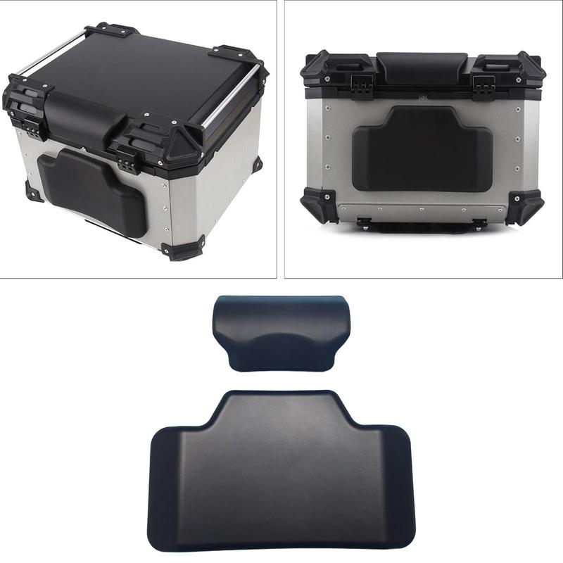 Passenger Backrest Back Pad Black Direct Replaces Rear Case Box Cushion Spare Parts Rear Pad Saddlebag Trunk Passenger Backrest
